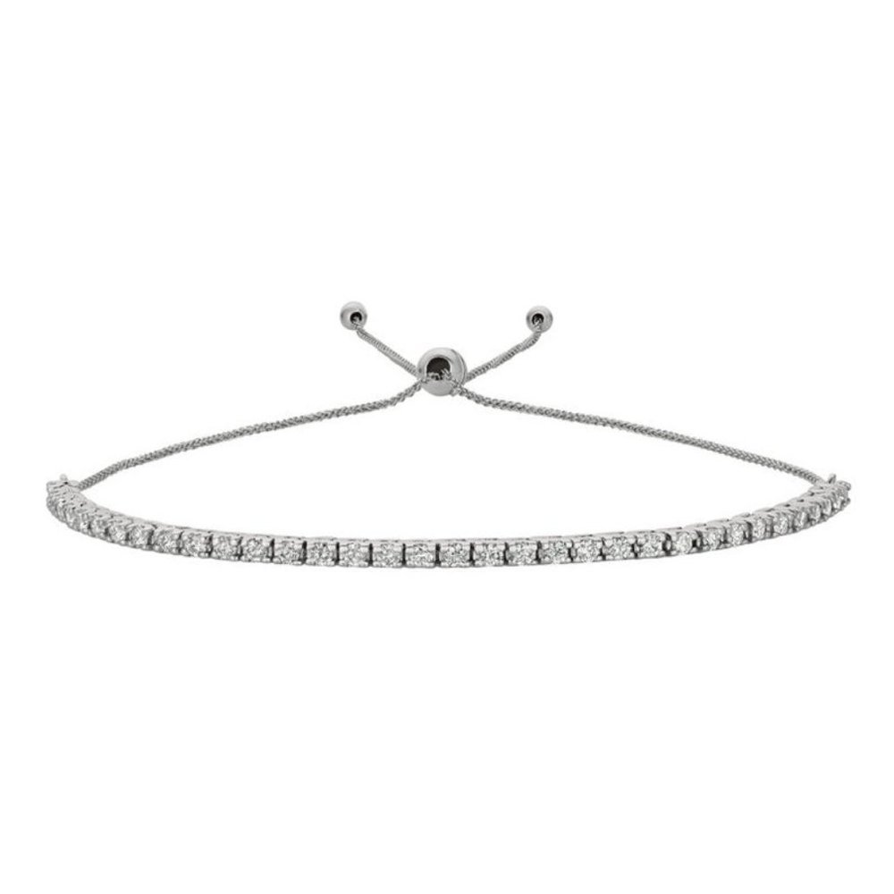 1.00 Carat Natural Diamond Bolo Bracelet
